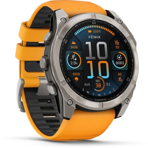 Second image of Garmin Fēnix® 8 - 51 mm AMOLED Sapphire - GPS Multisport Smartwatch