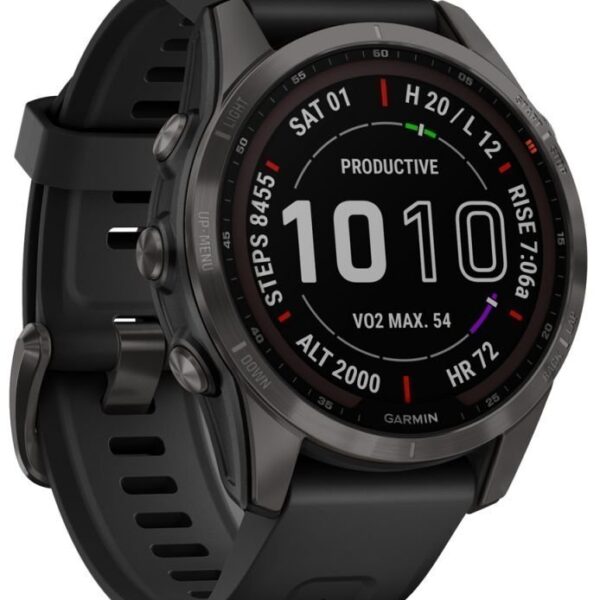 Second image of Garmin Fenix 7S SAPPHIRE SOLAR - GPS Multisport Smartwatch