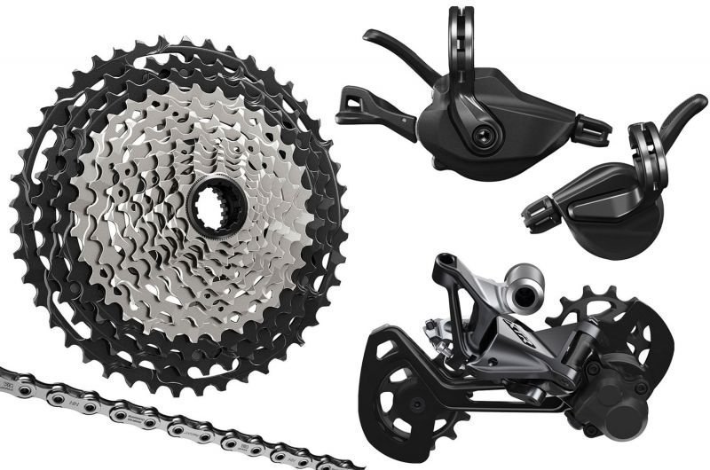 Shimano XTR M9100 2x12-fach Upgrade-Kit 10-45 Schelle